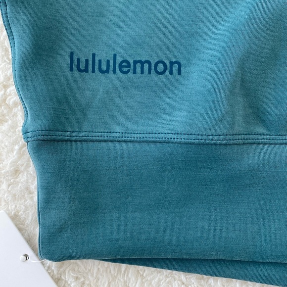 ❤️ Lululemon Perfectly Oversized Cropped Crew *Softstreme Storm Teal Size 6 NWT - Picture 5 of 7
